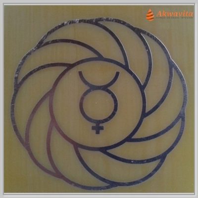 Turbilhão com Mercúrio Gráfico Radiônico Cobre fenolite 15cm