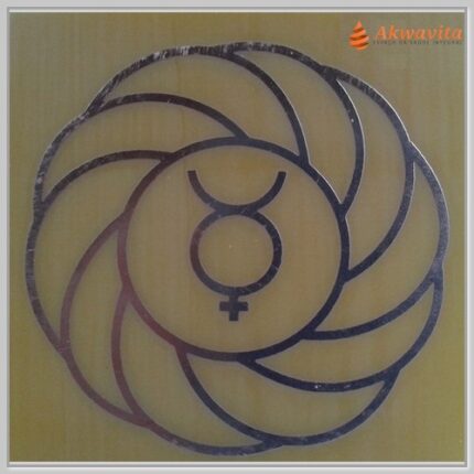 Turbilhão com Mercúrio Gráfico Radiônico Cobre fenolite 15cm