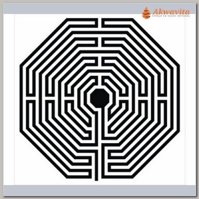 Labirinto Damiens Gráfico Radiônico PVC Adesivo 32x32cm