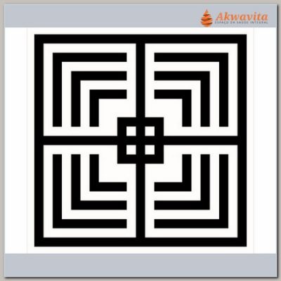 Mesa Damiens Gráfico Radiônico PVC Adesivo 32x32cm