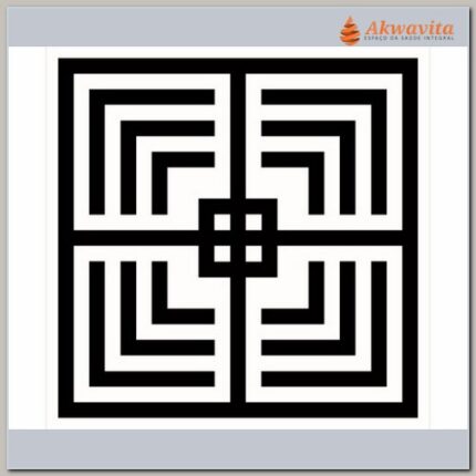 Mesa Damiens Gráfico Radiônico PVC Adesivo 32x32cm