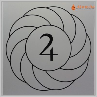 urbilhão com Júpiter Gráfico Radiônico de PVC 17x17cm