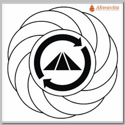 Turbilhão com Prosperador Gráfico Radiônico de PVC 12x12cm