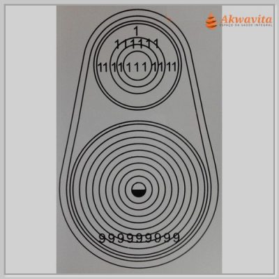 Relax Sono Gráfico Radiônico de PVC17x17cm Placa19cm