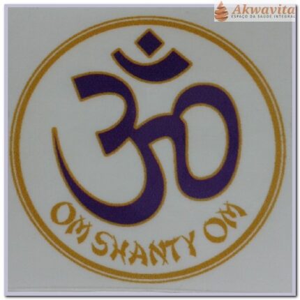Adesivo OM Som Primordial do Universo 5UN 13x13cm