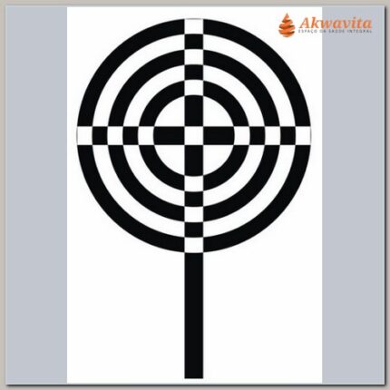 Cruz Atlante Gráfico Radiônico de PVC 17X24cm