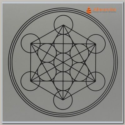 Pantáculo Arcanjo Metatron Gráfico Radiônico PVC 17cm