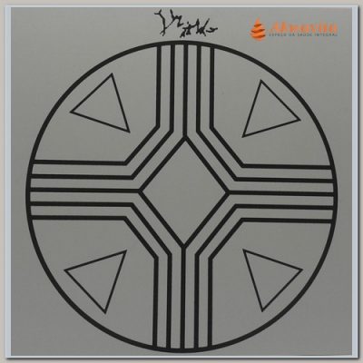 Equilíbrio Gráfico Radiônico de PVC 17x17cm