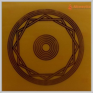 Energizador e Energético Gráfico Radiônico Cobre Fenolite 15cm