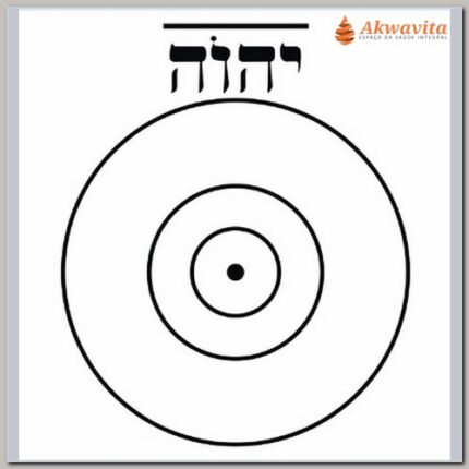 Iavê o Anti Magia Gráfico Radiônico PVC Adesivo 32x32cm