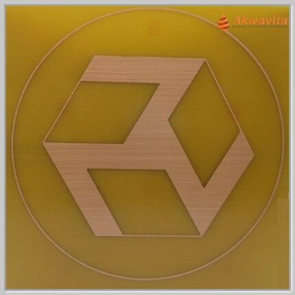 Antahkarana Gráfico Radiônico Cobre fenolite 14x14cm