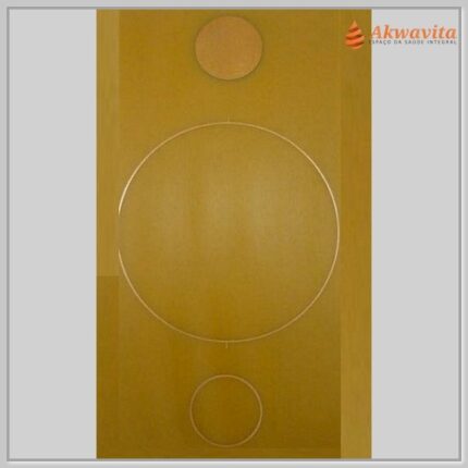 Círculo Gráfico Radiônico fenolite Cobre 13x25cm