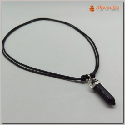 Cordão Pêndulo Pedra Estrela Biterminado Sextavada