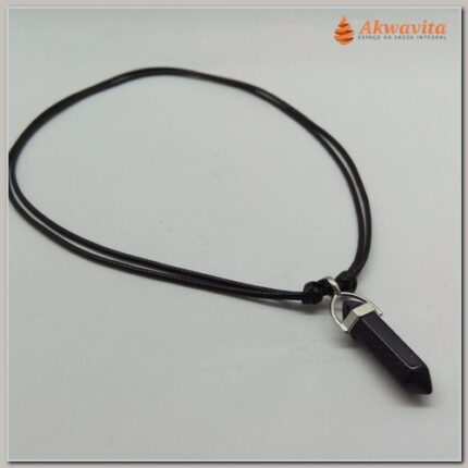 Cordão Pêndulo Pedra Estrela Biterminado Sextavada