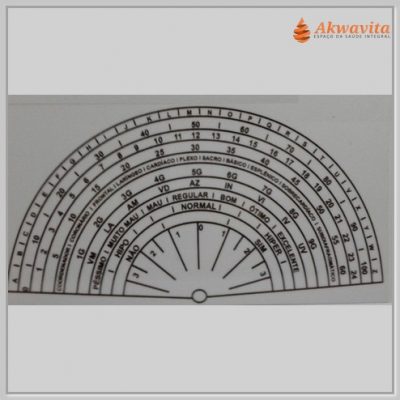 Relógio Radiestésico Completo Gráfico de PVC 17x28cm