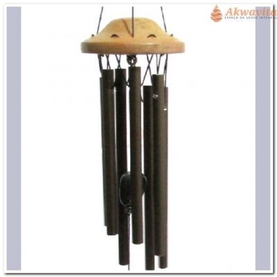 Sino dos Ventos Fênix 7 tubos Grafite 90cm com palheta