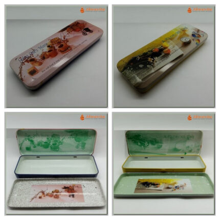 Estojo Metal Material de Acupuntura com Divisória