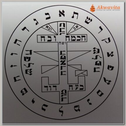 Pantáculo contra Espíritos Malignos Grafico Radiônico PVC 17cm