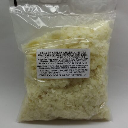 Cera de Abelha Amarela 100gr Confecção Cone Hindu