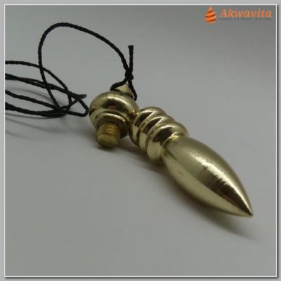 Pêndulo para Testemunho Metal Maciço Dourado
