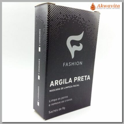 Máscara de Argila Preta Limpeza Cravos 6 Sachês 8g