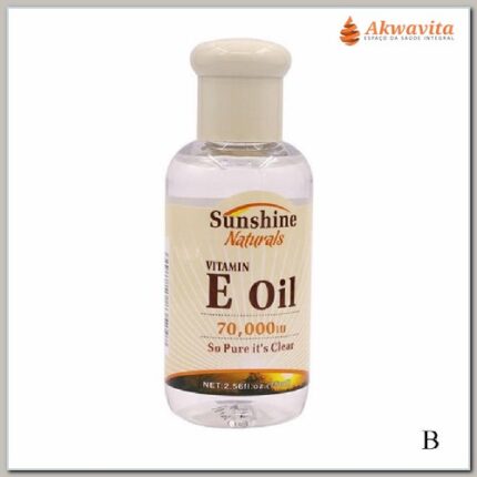 Óleo Sérico Facial Vitamina E 70000UI Clarear Hidratar