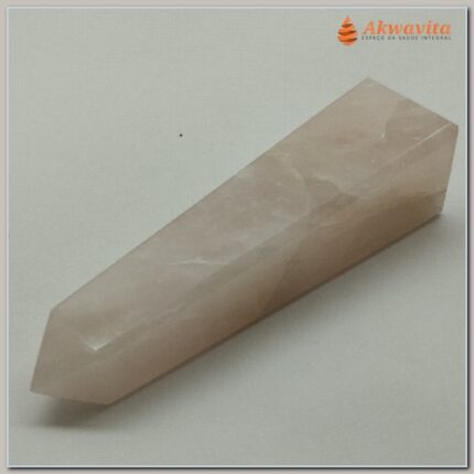 Ponta Obelisco Quartzo Rosa Chakra Cardíaco 110a130gr