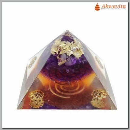 Pirâmide de Orgonite Mestre Saint Germain 65mm