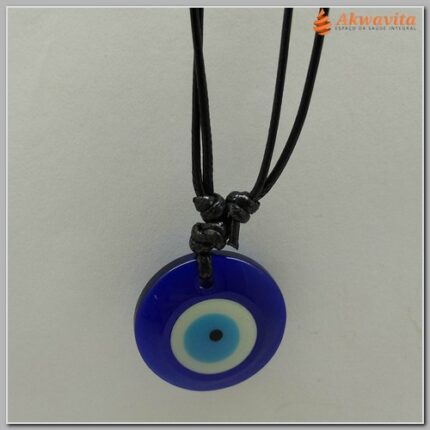 Cordão Regulável Pingente Olho Grego 3cm Proteção