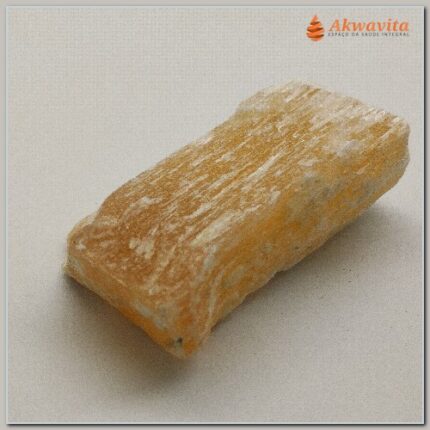 Pedra Selenita Laranja Bruta Bastão Vitalidade 25a38g