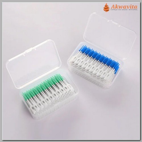 Escovas Interdentais de Silicone Super Macias Cuidado Dentário